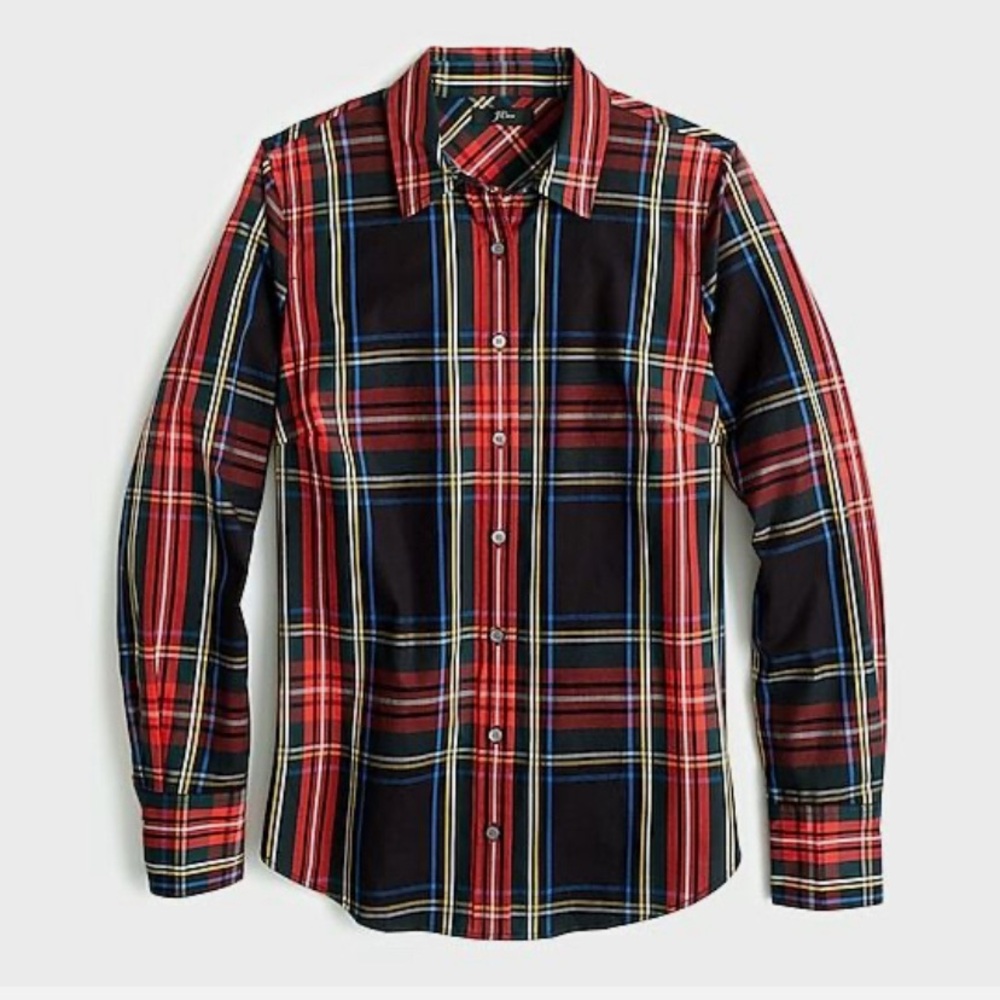 J. Crew Slim Stretch Perfect Shirt. Item K3728.  NWT.  size 10 Tall